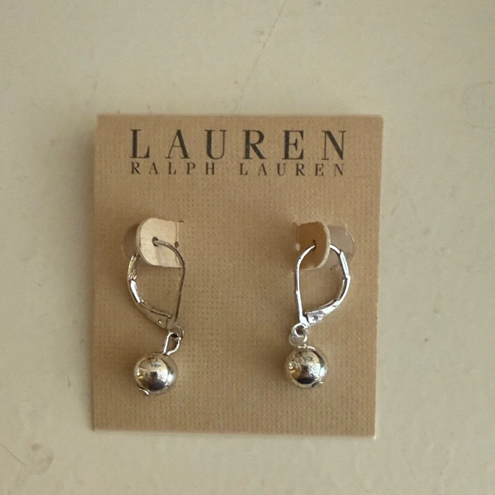 Lauren Ralph Lauren Silver Drop Earrings - Picture 1 of 1